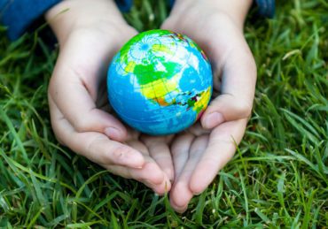 holding earth in hands